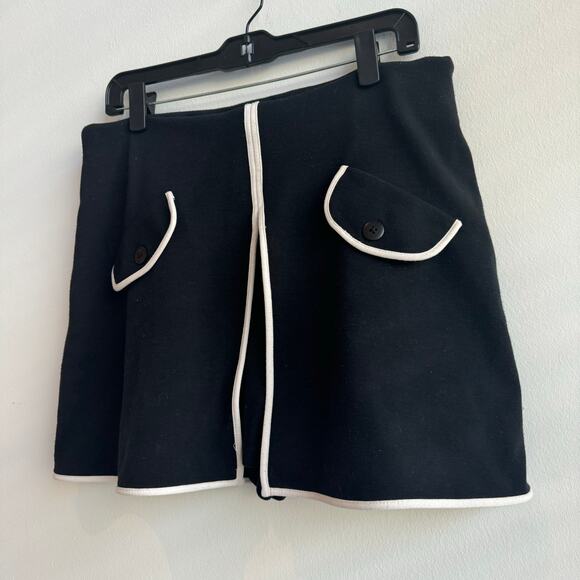 Vintage Express Tricot Nautical Style Skirt/Skort Black - Large - Picture 3 of 7
